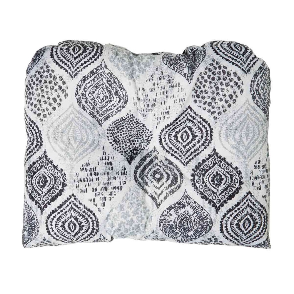 Black and White Patterned Pad/Cushion 15 x 18